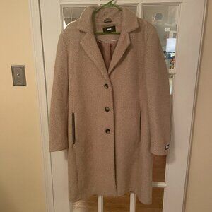 DKNY Winter Tan Coat Herringbone Size Large